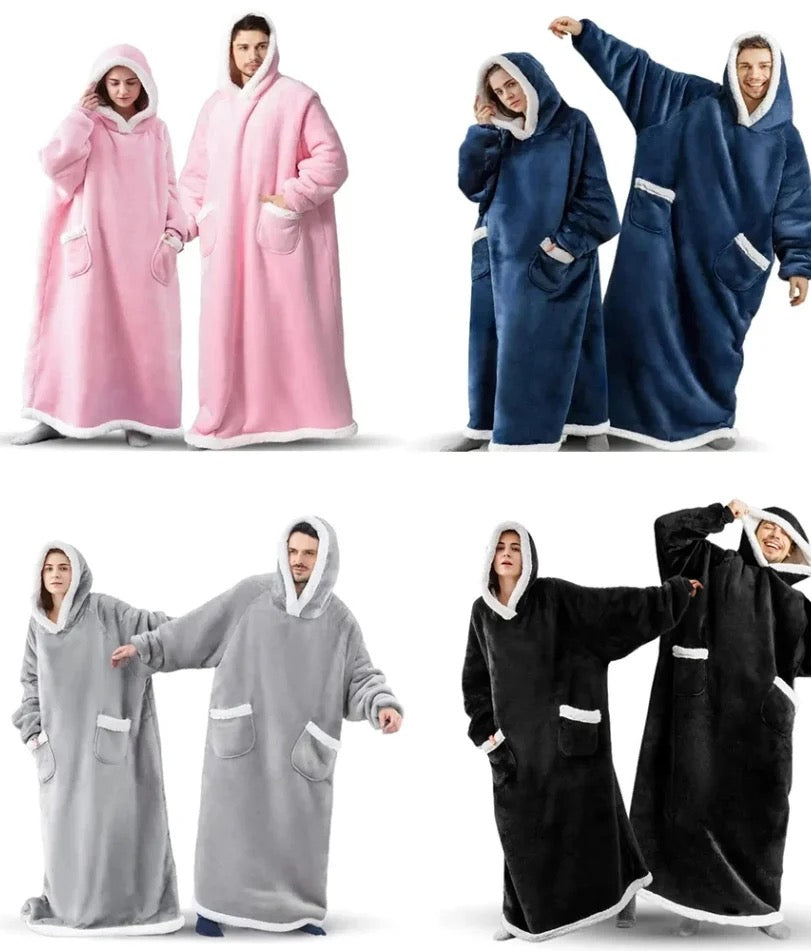 The Midnight Robe — Floor-Length Wearable Blanket